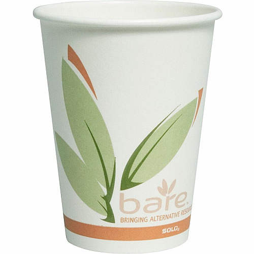 Solo Bare 12 oz Paper Hot Cups 12 fl oz - Multi - Paper - Hot Drink, Beverage - Recycled - 50 / Pack (412RCNJ8484)