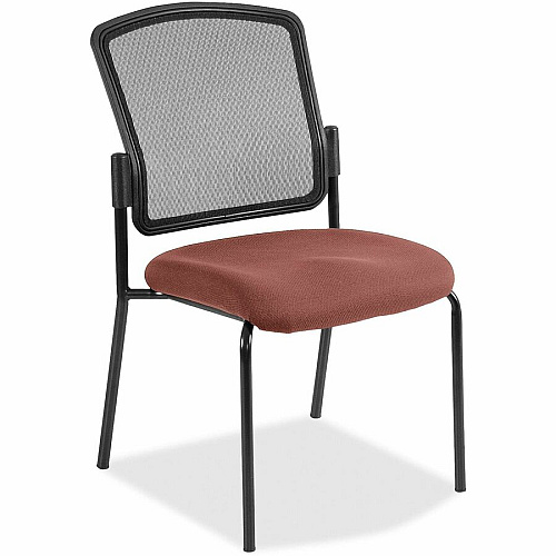 Eurotech dakota 2 Stackable Cordovan Seat Color - Vinyl Seat Material - Four-legged Base - Dillon Cordovan - 2 / Carton (7014106)