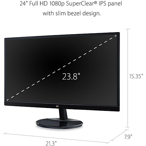 ViewSonic VA2459-SMH 24 Inch IPS 1080p LED Monitor with 100Hz, HDMI and VGA Inputs