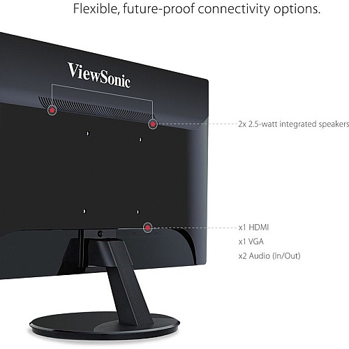 ViewSonic VA2459-SMH 24 Inch IPS 1080p LED Monitor with 100Hz, HDMI and VGA Inputs