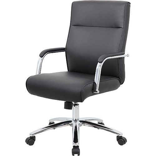Boss Conf Chair, Black Black - 1 Each (B696CBK)