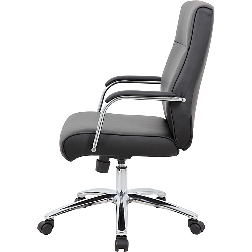 Boss Conf Chair, Black Black - 1 Each (B696CBK)