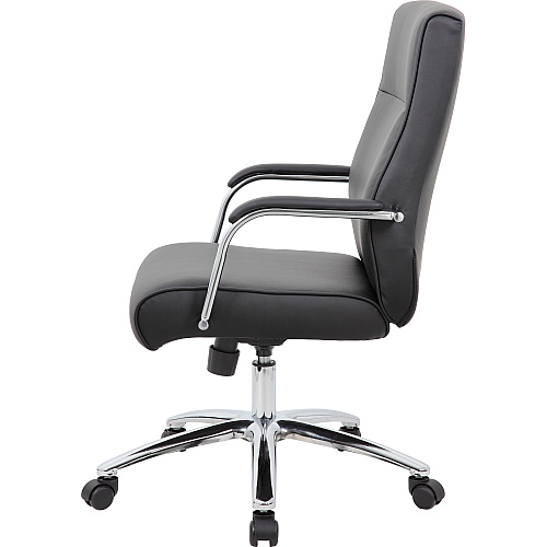 Boss Conf Chair, Black Black - 1 Each (B696CBK)