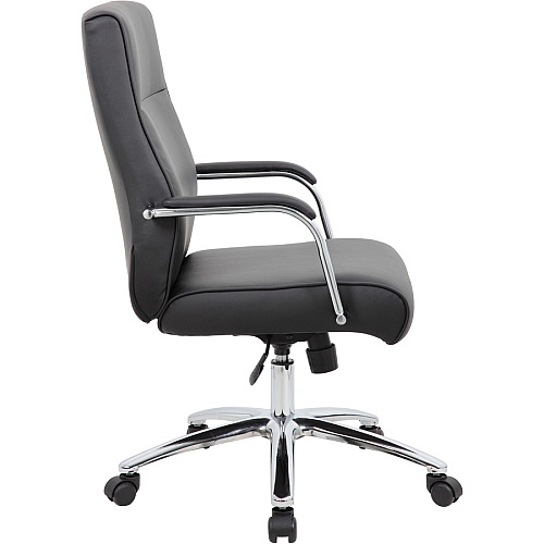 Boss Conf Chair, Black Black - 1 Each (B696CBK)