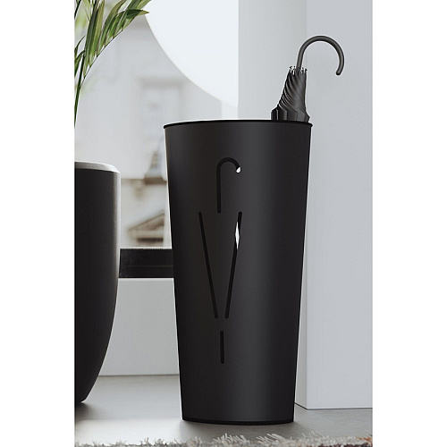 Alba Umbrella Holder Steel - Black - Sturdy - 1 Each (PMRAINYN)