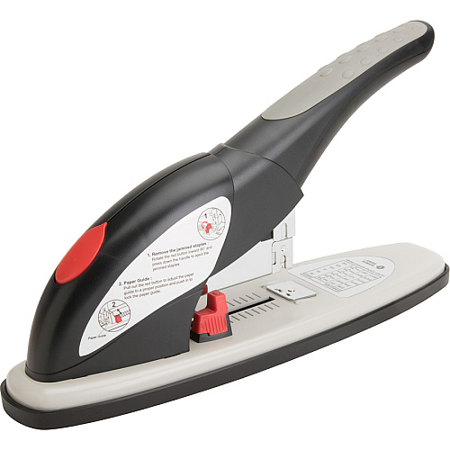 Business Source Heavy-duty Desktop Stapler Staples Upto 140 Sheet - Holds Upto 100 Staple - Front Loading - 1 Each - Black (BSN62839)