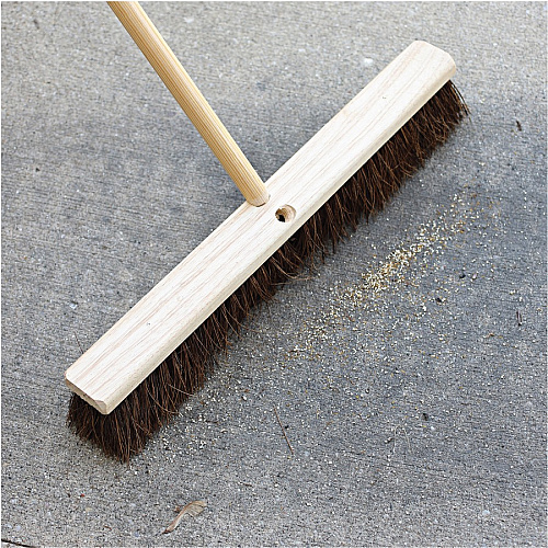 Genuine Joe 24" Push Broomhead Brown - Lacquered Wood24" Length - 1 Each (GJO99652)