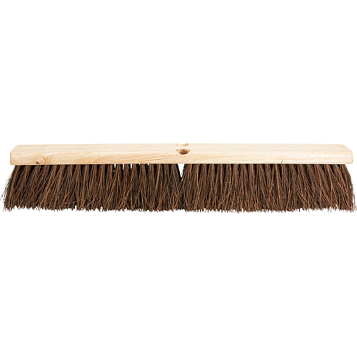 Genuine Joe 24" Push Broomhead Brown - Lacquered Wood24" Length - 1 Each (GJO99652)