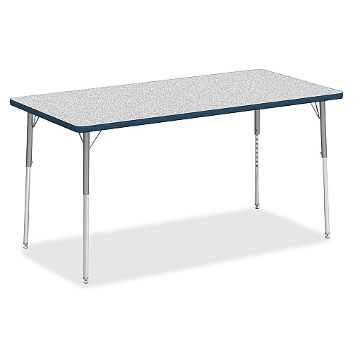 Lorell Classroom Activity Tabletop Gray Nebula, High Pressure Laminate (HPL) Rectangle Top - 60" Table Top Width x 30" Table Top Depth x 1.13" Table Top Thickness - Classroom - 1 Each (LLR99918)