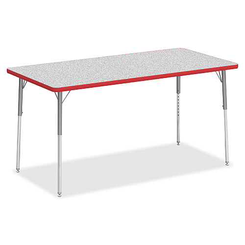 Lorell Classroom Activity Tabletop Gray Nebula, High Pressure Laminate (HPL) Rectangle Top - 60" Table Top Width x 30" Table Top Depth x 1.13" Table Top Thickness - Classroom - Assembly Required - 1 Each (LLR99919)