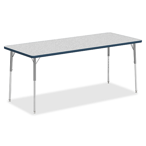 Lorell Classroom Activity Tabletop Gray Nebula, High Pressure Laminate (HPL) Rectangle Top - 72" Table Top Width x 30" Table Top Depth x 1.13" Table Top Thickness - Classroom - Assembly Required - 1 Each (LLR99920)