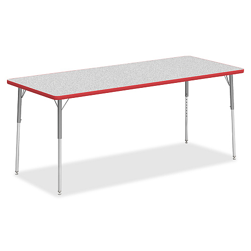 Lorell Classroom Activity Tabletop Gray Nebula, High Pressure Laminate (HPL) Rectangle Top - 72" Table Top Width x 30" Table Top Depth x 1.13" Table Top Thickness - Classroom - Assembly Required - 1 Each (LLR99921)