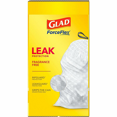 Glad ForceFlex Tall Kitchen Drawstring Trash Bags (78564)