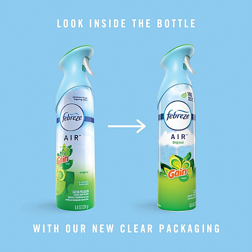 Febreze Air Freshener Spray Spray - 8.8 fl oz (0.3 quart) - Gain Original - Odor Neutralizer, VOC-free - 2/Pack - 6 / Carton (97810CT)