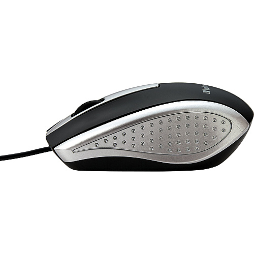 Verbatim Corded Notebook Optical Mouse - Silver Optical - Cable - Silver - USB Type A - Scroll Wheel - 3 Button(s) - 1 Each (99741)