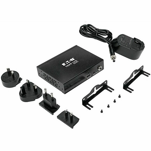 Eaton Tripp Lite Series 4-Port HDMI Splitter - 4K @ 60 Hz, HDCP 2.2, HDR, TAA 3840 × 2160 - 22.97 ft Maximum Operating Distance - 1 x HDMI In - 4 x HDMI Out - Metal - TAA Compliant (B118004UHD2)