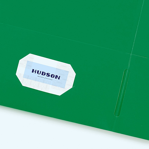 Avery&reg; Letter Pocket Folder 8 1/2" x 11" - 40 Sheets Capacity - 2 Internal Pocket(s) - Embossed Paper - Green - Embossed - 25/Box - 5 / Carton (47987CT)