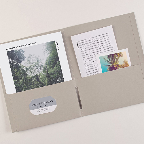 Avery&reg; Letter Pocket Folder 8 1/2" x 11" - 40 Sheets Capacity - 2 Internal Pocket(s) - Embossed Paper - Gray - Embossed - 25/Box - 5 / Carton (47990CT)