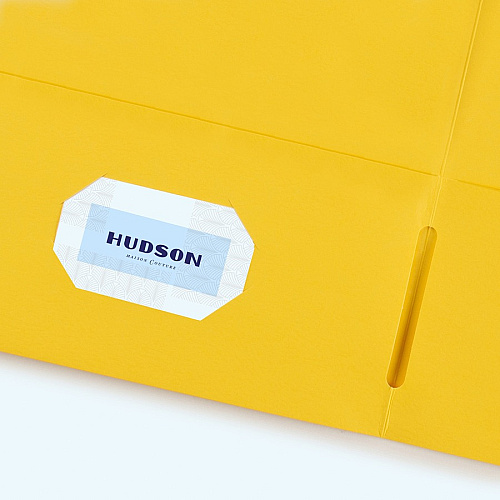 Avery&reg; Letter Pocket Folder 8 1/2" x 11" - 40 Sheets Capacity - 2 Internal Pocket(s) - Embossed Paper - Yellow - Embossed - 25/Box - 5 / Carton (47992CT)
