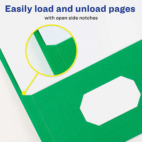Avery&reg; Letter Pocket Folder 8 1/2" x 11" - 40 Sheets Capacity - 2 Internal Pocket(s) - Embossed Paper - Assorted - Embossed - 25/Box - 5 / Carton (47993CT)