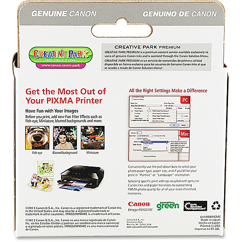 Canon CLI-251XL Original Inkjet Ink Cartridge - Cyan, Magenta, Yellow - 3 / Pack Inkjet - 3 / Pack (CLI251XLCMY)