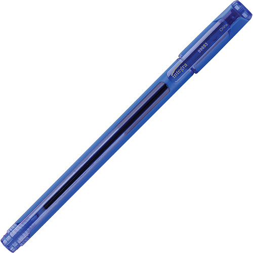 Integra Quick Dry Gel Ink Stick Pen 0.7 mm Pen Point - Blue Ink - Gel-based - 1 Dozen (99693)