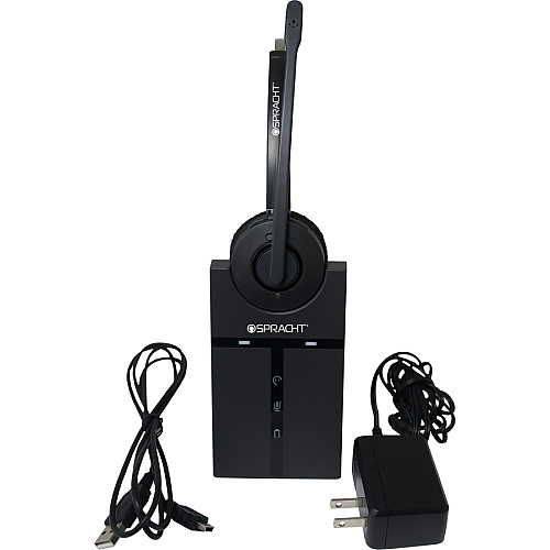 Spracht ZUM Maestro USB Headset Mono - Wireless - DECT 6.0 - 350 ft - 32 Ohm - 300 Hz to 3.40 kHz - Over-the-head - Monaural - Supra-aural - Noise Canceling (HS3010)