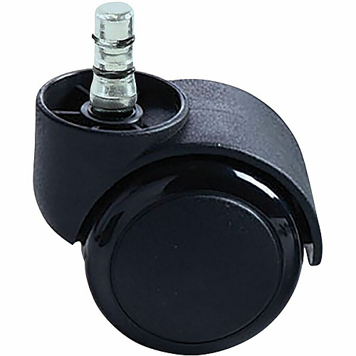 Master Caster Futura Noiseless Chair Mat Casters 2.19" Diameter - 120 lb Load Capacity - Polyurethane - Matte Black - 5 / Set (94628)