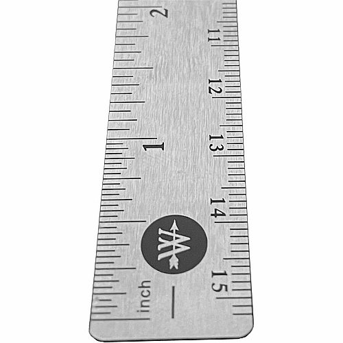 Westcott 6" Stainless Steel Rulers 6" Length x 0.8" Width - 1/16, 1/32 Graduations - Metric, Imperial Measuring System - Stainless Steel - Stainless Steel - 12 / Box (10414BX)