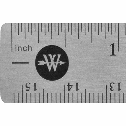 Westcott 6" Stainless Steel Rulers 6" Length x 0.8" Width - 1/16, 1/32 Graduations - Metric, Imperial Measuring System - Stainless Steel - Stainless Steel - 12 / Box (10414BX)