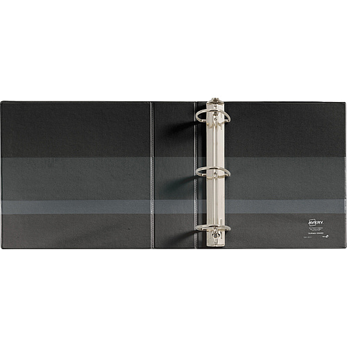 Avery&reg; Durable View Binders - EZD Rings 3" Binder Capacity - Letter - 8 1/2" x 11" Sheet Size - 670 Sheet Capacity - 3 Ring(s) - Fastener(s): D-Ring - Pocket(s): 4, Internal - Poly - Black - Recycled - Easy Insert Spine, Exposed Rivet, Gap-f (09700BD)