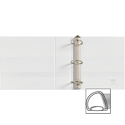Avery&reg; Durable View Binders - EZD Rings 3" Binder Capacity - Letter - 8 1/2" x 11" Sheet Size - 670 Sheet Capacity - 3 Ring(s) - Fastener(s): D-Ring - Pocket(s): 4, Internal - Poly - White - Recycled - Easy Insert Spine, Exposed Rivet, Gap-f (09701BD)