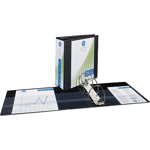 Avery&reg; Durable View Binders - EZD Rings 4" Binder Capacity - Letter - 8 1/2" x 11" Sheet Size - 780 Sheet Capacity - 3 Ring(s) - Fastener(s): D-Ring - Pocket(s): 4, Internal - Poly - Black - Recycled - Easy Insert Spine, Exposed Rivet, Gap-f (09800BD)