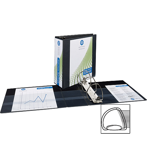 Avery&reg; Durable View Binders - EZD Rings 4" Binder Capacity - Letter - 8 1/2" x 11" Sheet Size - 780 Sheet Capacity - 3 Ring(s) - Fastener(s): D-Ring - Pocket(s): 4, Internal - Poly - Black - Recycled - Easy Insert Spine, Exposed Rivet, Gap-f (09800BD)