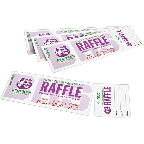 Avery&reg; Blank Tickets with Tear-Away Stubs 1 3/4" Width x 5 1/2" Length - Laser, Inkjet - Matte White - 20 / Sheet - 200/Pack - 5 / Carton (16154CT)