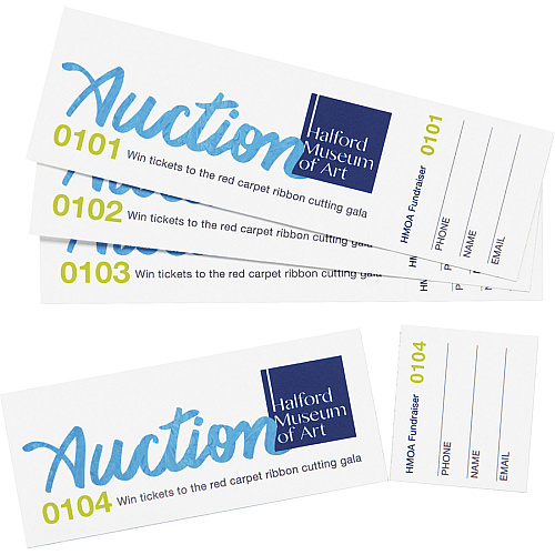 Avery&reg; Blank Tickets with Tear-Away Stubs 1 3/4" Width x 5 1/2" Length - Laser, Inkjet - Matte White - 20 / Sheet - 200/Pack - 5 / Carton (16154CT)