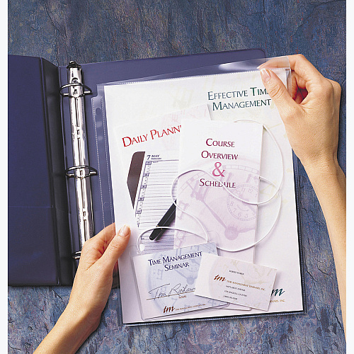 Avery&reg; Secure Top Sheet Protectors For Letter 8 1/2" x 11" Sheet - 3 x Holes - Ring Binder - Top Loading - Clear - Polypropylene - 25/Pack - 3 / Bundle (76000BD)