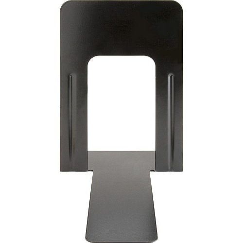 Business Source Heavy-gauge Steel Book Supports 8.50" Height x 9" Width x 6" Depth - Desktop - Non-skid Base, Scratch Resistant, Stain Resistant - Black - Steel - 2/Pair - 6 / Box (BSN42551BX)