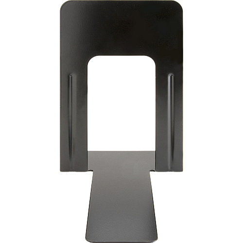 Business Source Heavy-gauge Steel Book Supports 8.50" Height x 9" Width x 6" Depth - Desktop - Non-skid Base, Scratch Resistant, Stain Resistant - Black - Steel - 2/Pair - 6 / Box (BSN42551BX)