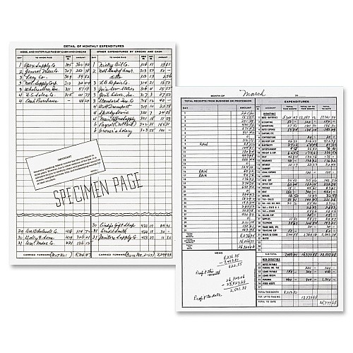 Dome Bookkeeping Record Book 128 Sheet(s) - Wire Bound - 8.75" x 11.25" Sheet Size - White Sheet(s) - Beige Cover - Recycled - 3 / Bundle (612BD)