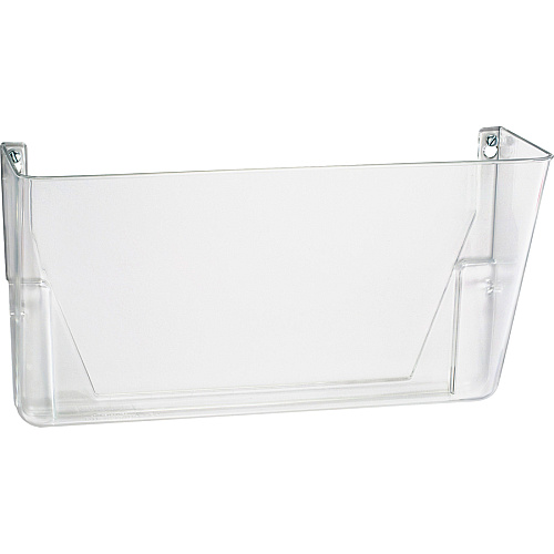 Officemate Mountable Wall File 7" Height x 13" Width x 4.12" Depth - Clear - Plastic - 4 / Carton (21434CT)