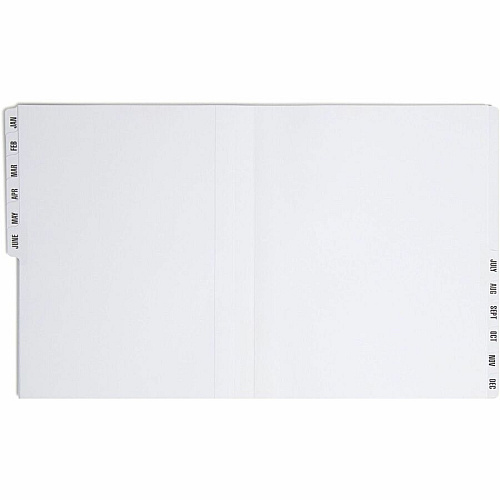 Smead Letter Recycled Organizer Folder 8 1/2" x 11" - 12 Divider(s) - Blue - 35% Recycled - 1 Each (89286)