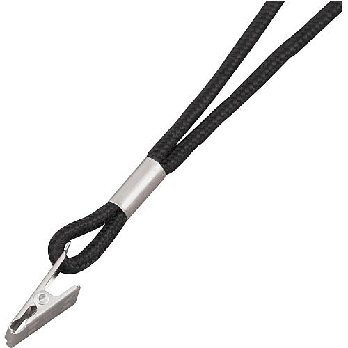Advantus Metal Clip Cord-style Lanyard 10 / Box - 36" Length - Black - Metal (75662)