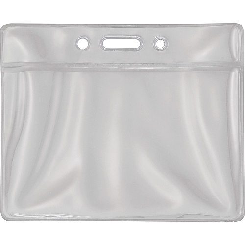 Advantus Vinyl ID Badge Holders Support 3.50" x 2.50" Media - Horizontal - Vinyl - Clear - Durable - 50 / Pack (75683)