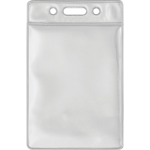 Advantus Vinyl ID Badge Holders Support 2.50" x 3.50" Media - Vertical - Vinyl - Clear - Durable - 50 / Pack (75684)
