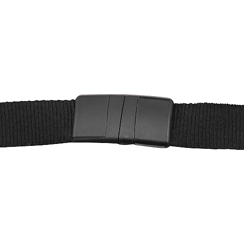 Advantus Plastic Hook Flat Breakaway Lanyard 36" Length - Black - Plastic - 12 / Pack (97131)