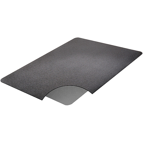 Deflecto Ergonomic Sit-Stand Chair Mat for Multi-surface Workstation - 60" Length x 46" Width x 0.800" Depth - Rectangular - Foam - Black - 1 Each (CM24442FBKSS)