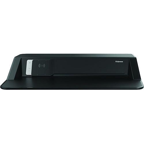 Fellowes Lotus&trade; DX Sit-Stand Workstation - Black 35 lb Load Capacity - 5.50" Height x 32.75" Width x 24.25" Depth - Black - Antimicrobial (8080301)