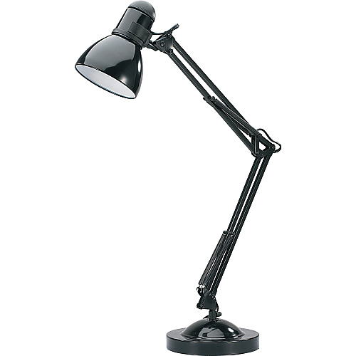 Lorell Architect LED Desk Lamp with Clamp 10 W LED Bulb - Desk Mountable - Black - for Desk, Table (LLR99954)
