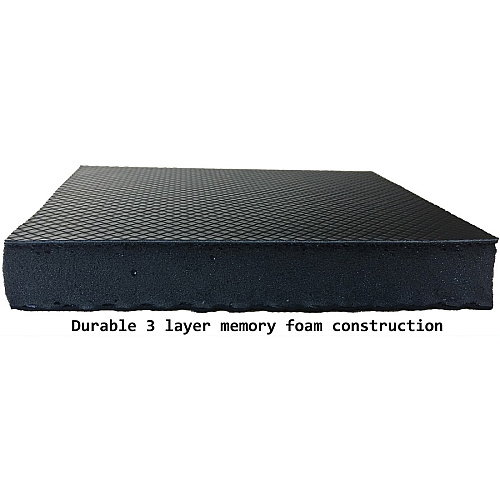 Lorell Energizing Sit/Stand Mat Desk Protection - 20" Length x 30" Width x 0.750" Thickness - Rectangular - Memory Foam - Black - 1 Each (LLR99985)